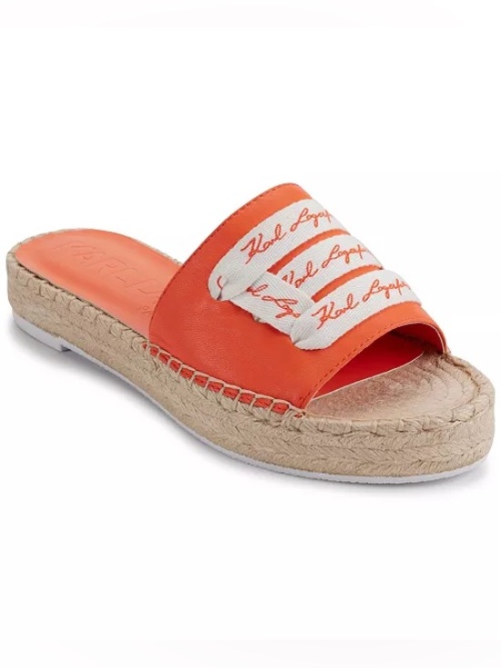 Karl Lagerfeld Shoes - 🖤🖤 Karl Lagerfeld Women's Cherie Logo Slip-On Espadrille Platform Slide Sandals